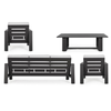 Set exterior aluminio antracita