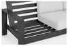 Set exterior aluminio antracita