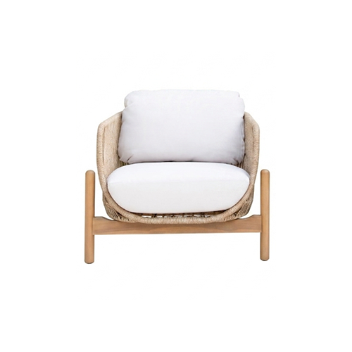 Sillón exterior madera y cuerda