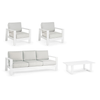 Set exterior aluminio blanco