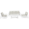 Set exterior aluminio blanco