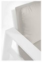 Set exterior aluminio blanco