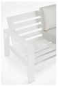 Set exterior aluminio blanco
