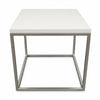 Mesa auxiliar Cubo con tablero lacado