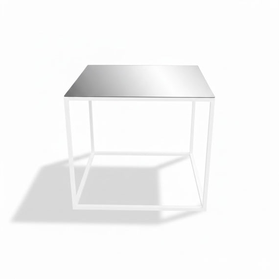 Mesa Cubo hierro y espejo