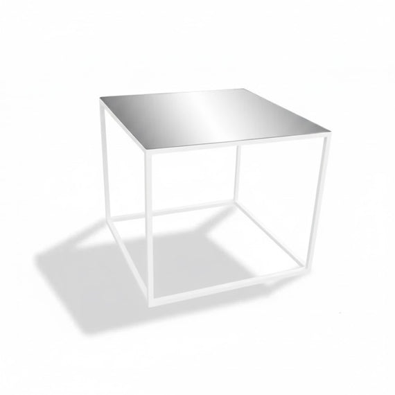 Mesa Cubo hierro y espejo
