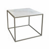 Mesa Cubo con mármol embutido