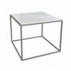 Mesa Cubo con mármol embutido