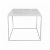 Mesa Cubo con mármol embutido