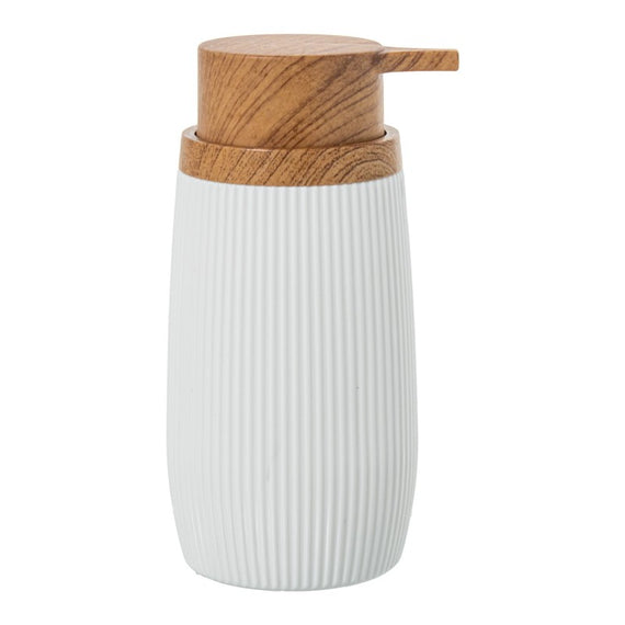 Dosificador blanco jabón baño
