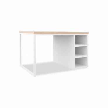 Mesa escritorio Lola chapa y roble 1 módulo