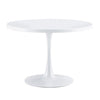 Mesa comedor redonda blanca