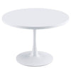 Mesa comedor redonda blanca