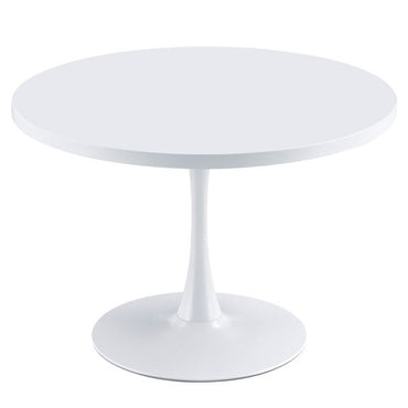 Mesa comedor redonda blanca