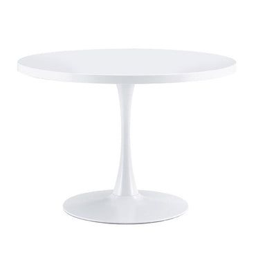 Mesa comedor redonda blanca