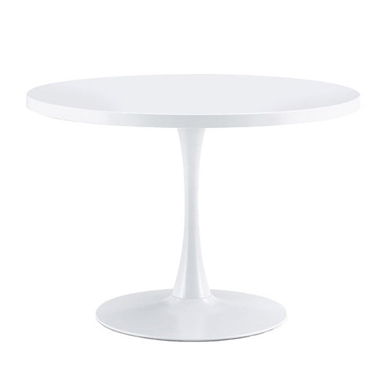 Mesa comedor redonda blanca