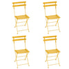 Pack 4 Sillas BISTRO metal miel