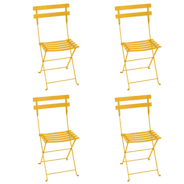 Pack 4 Sillas BISTRO metal miel