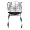 Silla rejilla metal negro