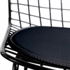 Silla rejilla metal negro
