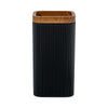 Vaso negro baño