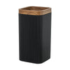 Vaso negro baño