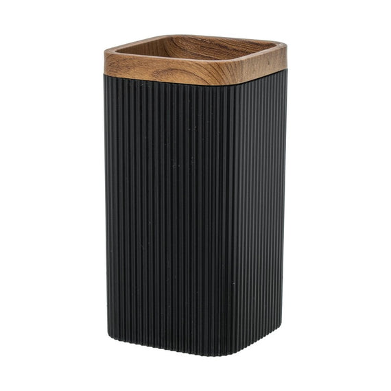 Vaso negro baño